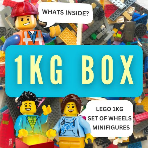 LEGO Bundle Set Joblot 1kg Bricks Parts & Pieces Minifigures Accessories Wheels — image 1