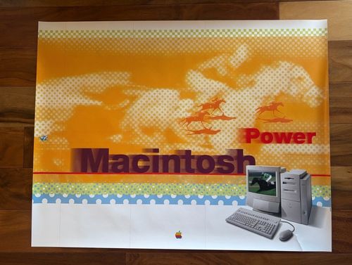 Apple Mac Power Mac Poster 27 x 34 NOT A REPRINT Vintage New Old Stock — image 1