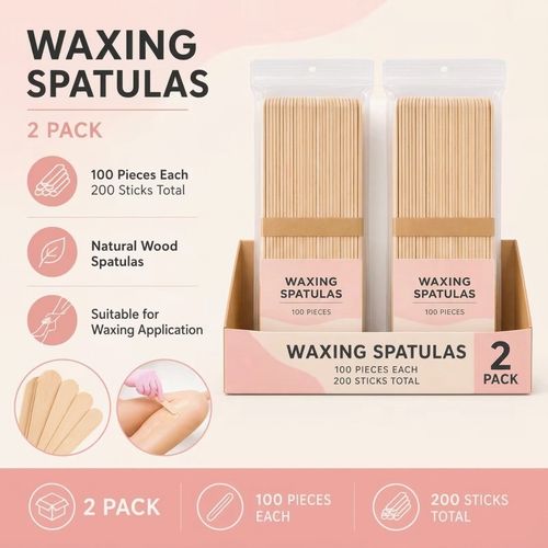 200 WOODEN WAX STRIPS WAXING LEGS BODY BIKINI HAIR REMOVAL SPATULAS WAX STICKS — image 2
