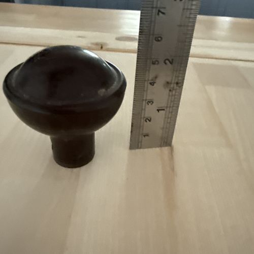 Vintage Bakelite Door Knobs with Backplates — image 6