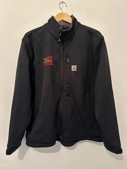 Carhartt Men's Fleece-Lined Softshell Jacket – Black (Size XL Regular)