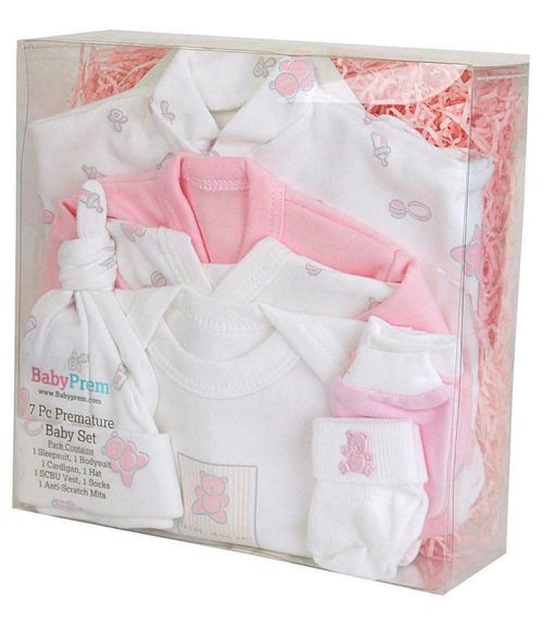BabyPrem Premature Baby Gift Set Layette Starter Preemie Clothes 1.5 - 7.5lbs — image 1