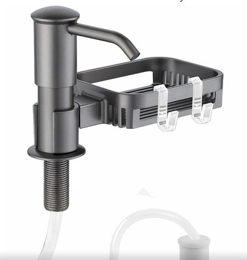 Maizoon Built-In ABS Kitchen Sink Soap Dispenser, Sponge Rack, Hook, Tube — image 7