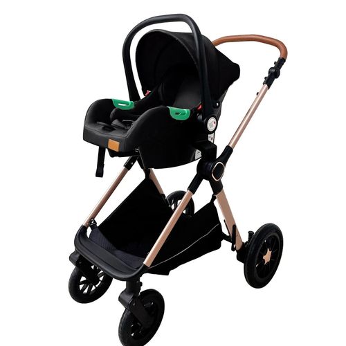 Newborn Baby Pram Pushchair Buggy Stroller 3in1 Travel System Car Seat Included — image 4