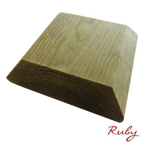 Fence Post Caps Wooden Fence Square Green Treated Decorative Post Caps 4x4 posts — image 2
