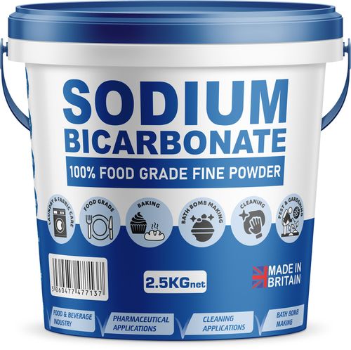 PSN Sodium Bicarbonate Baking Soda BI Carb Bath Bombs Fine Powder 2.5KG Bucket — image 1