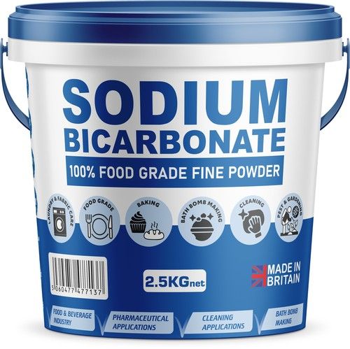 PSN Sodium Bicarbonate Baking Soda BI Carb Bath Bombs Fine Powder 2.5KG Bucket