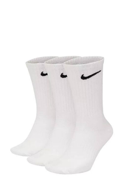 MENS/WOMENS NIKE  CREW SOCKS*DRY FIT* 3/6  PAIR PACK - CREW ANKLE WHITE
