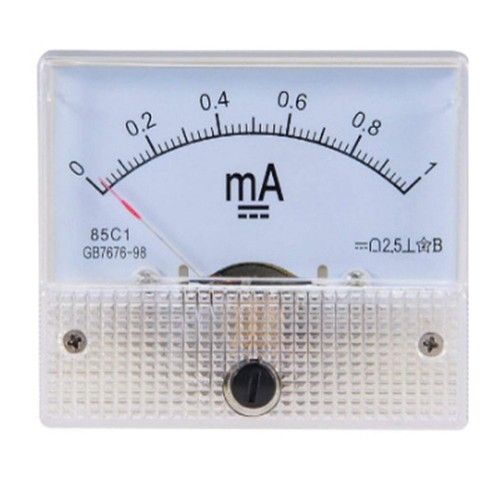100uA/500uA/1mA Analog Panel Ammeter Ammeter Analog Panel Meter Milliammeter