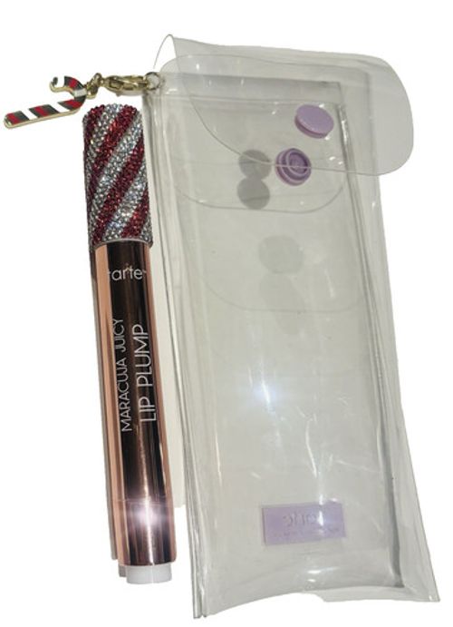 Tarte Maracuja Juicy Lip Plump Shiny Balm Gloss Candy Cane 2.7g Full size pink