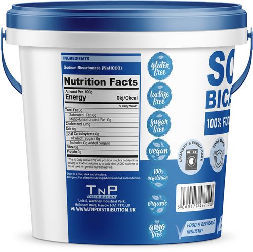 PSN Sodium Bicarbonate Baking Soda BI Carb Bath Bombs Fine Powder 1KG Bucket — image 3