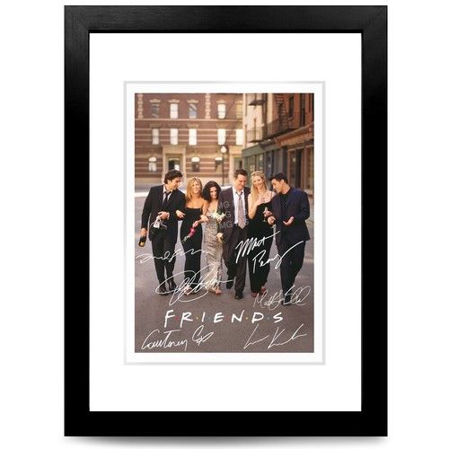 FRIENDS CAST SIGNED POSTER TV SHOW SERIES SEASON PRINT PHOTO AUTOGRAPH GIFT