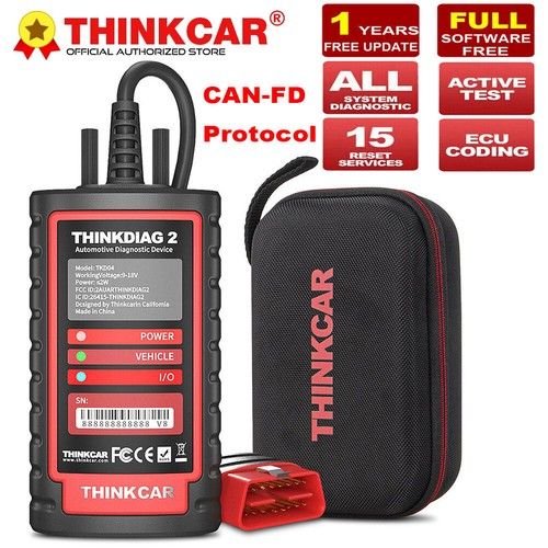 2026 Thinkdiag 2 Car Diagnostic Tool All System All Software OBD2 Scanner CAN-FD