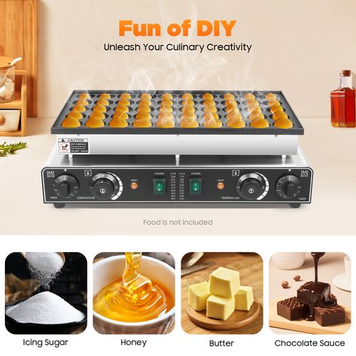 Nonstick Electric Dutch Pancake Maker 50pcs Mini Baker Machine Iron Baker 220V — image 8