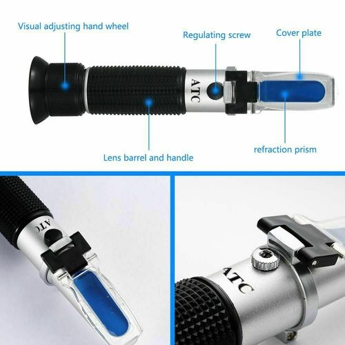 Portable Specific Gravity 0-40% Brix Alcohol Refractometer Tester For Grape Wine — image 9