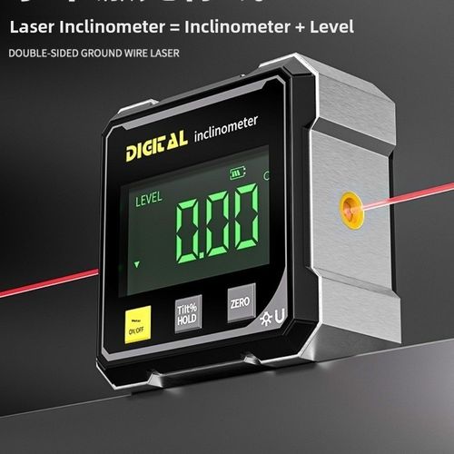 360° Magnetic Digital Angle Gauge Finder With Laser Inclinometer Level Meter — image 8