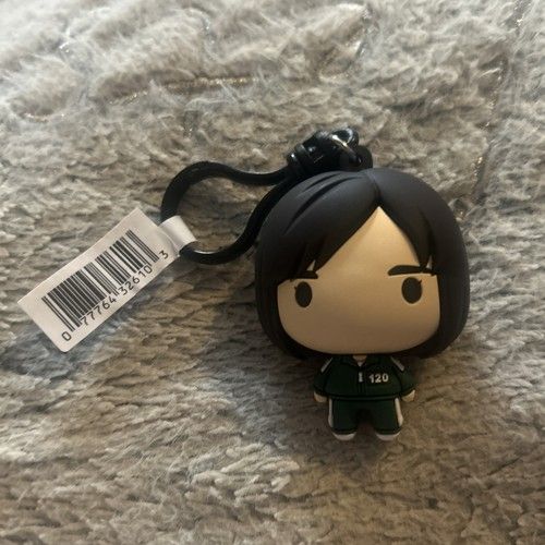 Squid Game Player 120 Hun Ju Key Ring Chain Bag Clip Netflix Merchandise