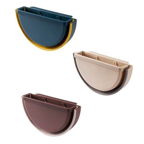  3 Pack Waste Basket Folding Rubbish Bin Hanging Trash Container Wall — image 11