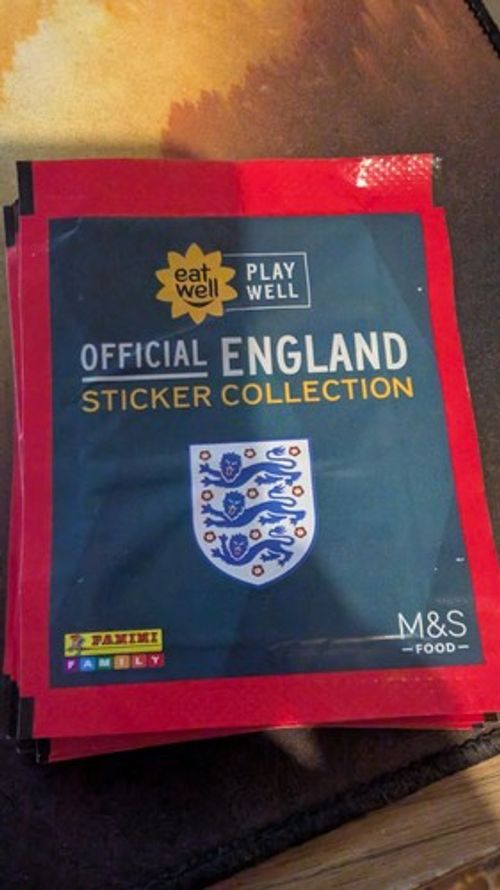 Marks and Spencer official england sticker collection packs x 9 job lot free p&p