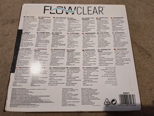 Bestway Flowclear Round Pool Cover 3.66m for Steel Pro Above Ground Pools 58037 — image 3