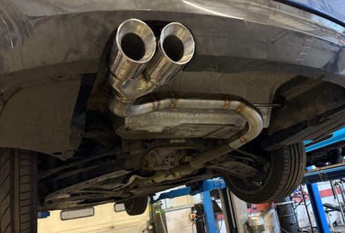 PIPE DYNAMICS - BMW 320D LCI F30 F31 - BACK BOX REAR MUFFLER DELETE EXHAUST — image 4