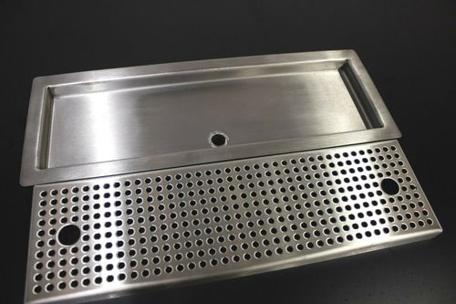 400mm Stainless Steel Sit In Drip Tray With Perforated Insert — image 5