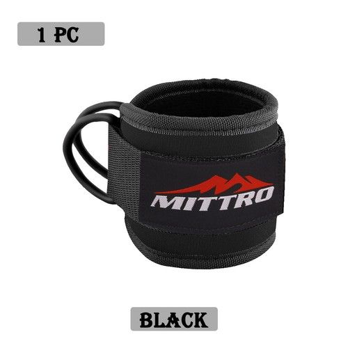 D Ring Ankle Strap for Cable Machines Gym Cuff Attachment Leg Kickback Workout