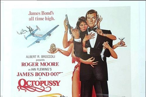 James Bond 007 Octopussy Vintage Poster A2 Size 1983 Film Memorabilia — image 2