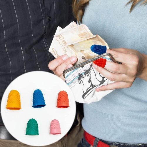 5 Rubber Thimbles for Finger Protection Tips Sewing Craft Work DIY Thumb Guard — image 7
