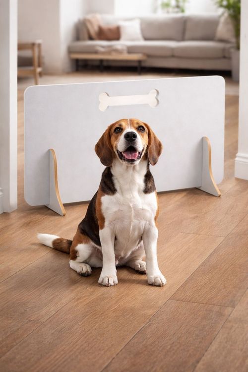 Freestanding Dog Stopper for Stairs & Doorways | No-Drill Pet Gate for Hallways — image 4