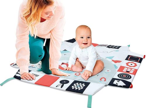 Baby Play Gym With Sensory Activities 94cm x 94cm Play Mat Suitable From Birth — image 4