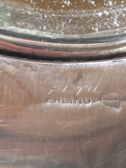 Antique Sterling Vanity Set 4 Pc International Silver Co "GD" Monogram — image 5