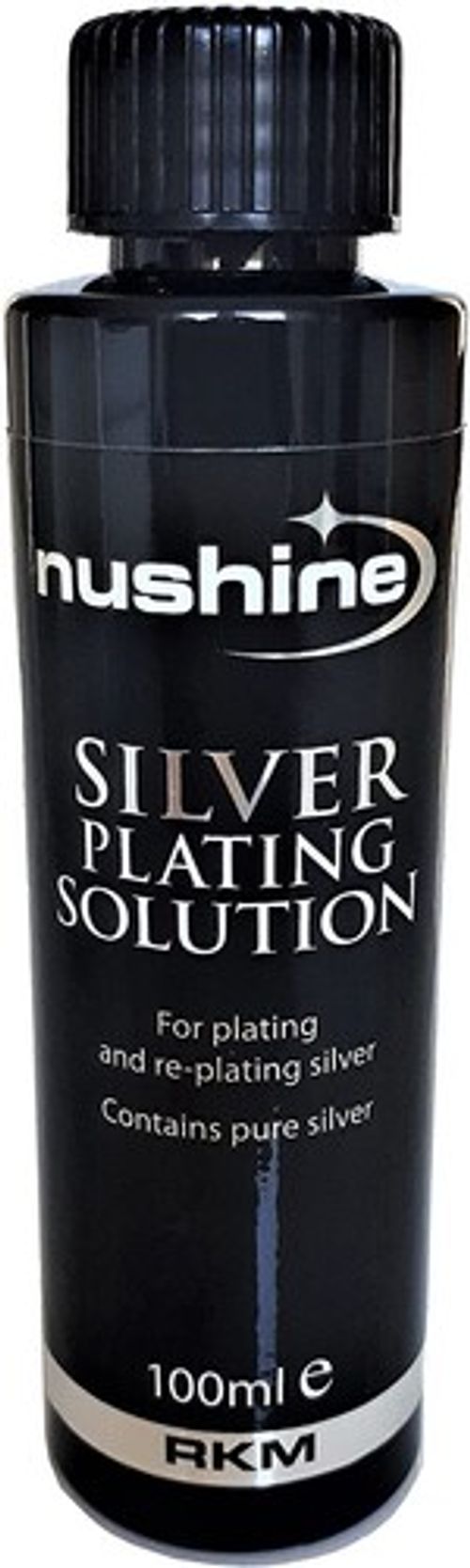 NUSHINE SILVER PLATING SOLUTION 100MLS - PLATE YOUR SILVER CUTLERY WITH SILVER