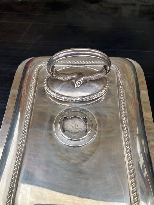 Silver plated lidded serving dishes tureens vintage — image 9