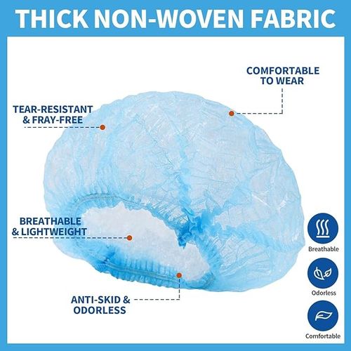 Multi-Colour Disposable Mob Caps Hair Nets 100-1000pcs Salon Catering UK — image 4
