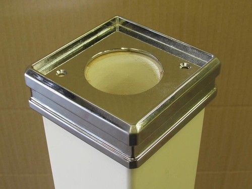 Stair Newel Post Connector Metal Oak Cap Join Newel Post to Base