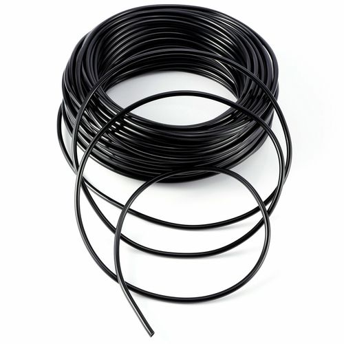 Black 4mm Air Line Aquarium Fish Tank Pond Air Pump Hose Pipe Tube 3/5mm PVC — image 1