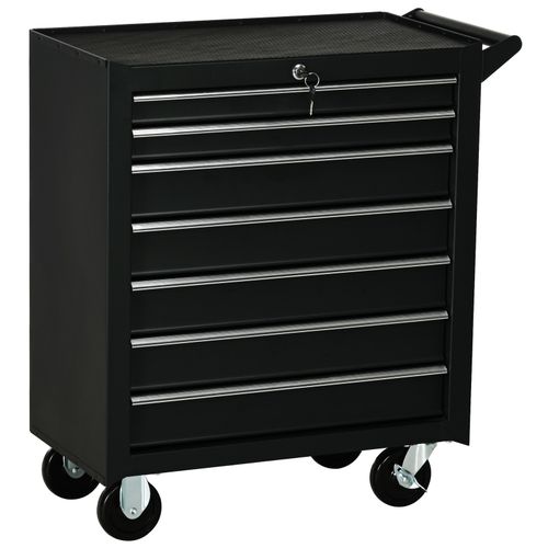 DURHAND Roller Tool Storage Chest Box Garage Workshop 7 Drawers Black — image 11