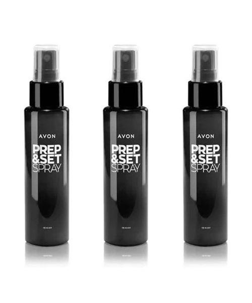 Avon Set and Prep Setting Spray 125ml  x 3 Helps Make up last longer - Pack Of 3