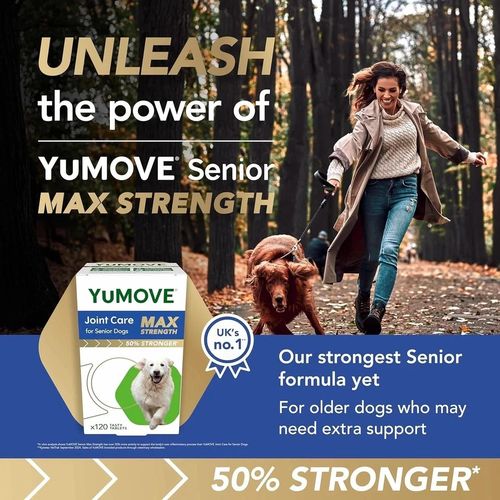 YuMOVE Senior MAX Strength Senior Dog Strength Joint Supplement - 120 Tablets UK — image 3