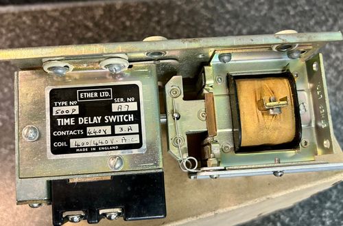 ETHER 500D Time Dely Switch 440V 3A Made In England / ETHER LTD.  500D — image 6