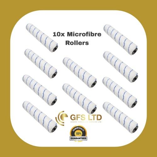 Pack of 10-- 12" x 1.75"Microfibre Sleeve Medium Pile Rollers. High Quality