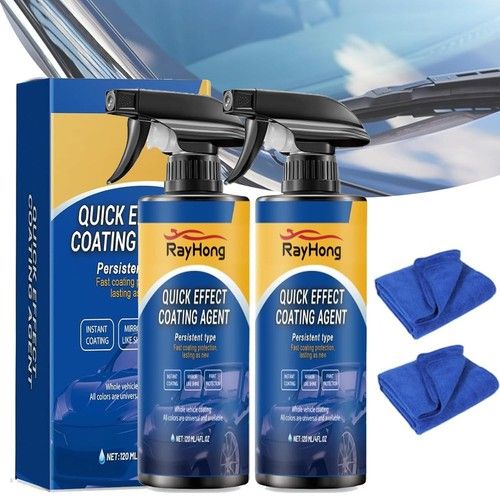 2x 120ml Car Quick-Acting Coating Agent Spray,Car Coating Spray,Multi-functional