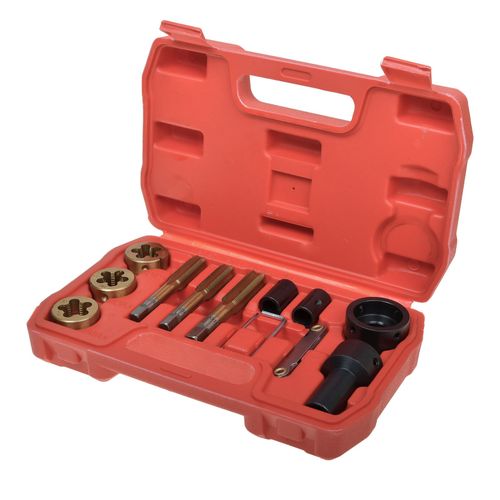13Pcs Tap & Die Set for Wheel Studs + Nuts Thread Repair M12 x1.25 M12 x 1.5 M14 — image 11