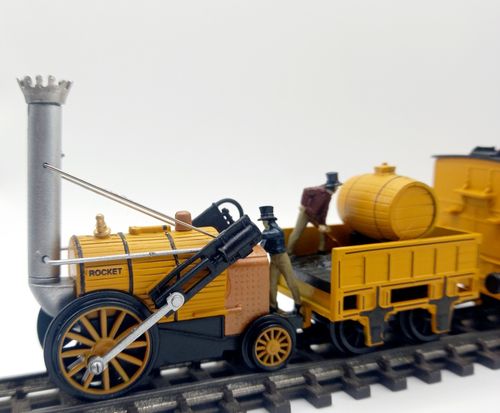 OO Gauge 1:76 Scale Stephenson's Rocket Steam Locomotive Train Display Model — image 2