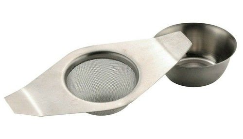 Tea Strainer Fine Mesh Stainless Steel Loose Leaf Tea Infuser Sieve with Cup 