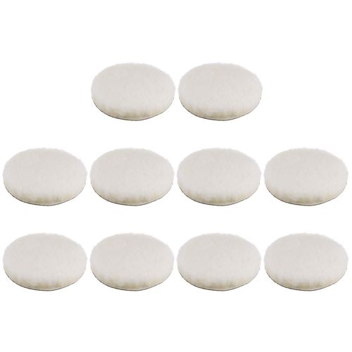 10 Pcs 6 Inch Wool Buffing Pads CAR AUTO POLISHING BUFFING Pad Hook and Loop — image 1