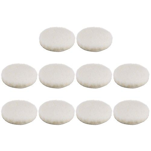 10 Pcs 6 Inch Wool Buffing Pads CAR AUTO POLISHING BUFFING Pad Hook and Loop
