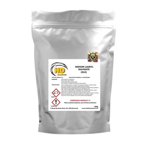Sodium Lauryl Sulphate SLS Foaming Surfactant Soap Shampoo Bath 100g-500g
