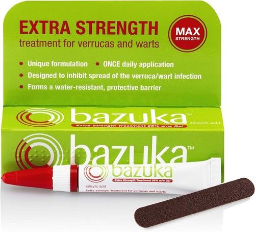 Bazuka Extra Max Strength Treatment Gel For Verrcuas & Warts 6g